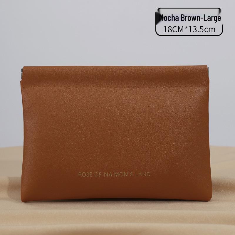 Clamshell Mini PU Earphone Case & Coin Purse - Candy Color Lipstick Storage Pouch