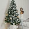 Christmas Tree Snowflake Pendant Electroplating Snowflakes Hanging Decoration Festival Party Add Atmosphere Decorative Pendants