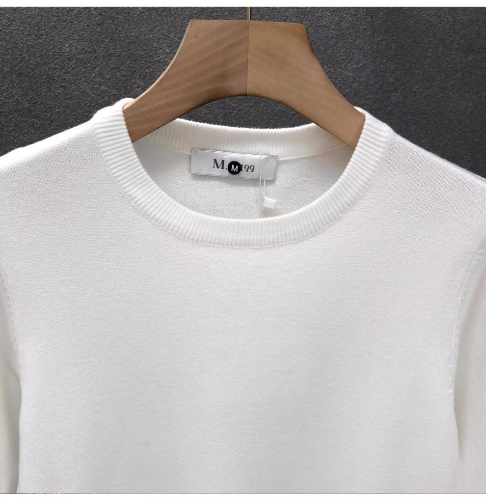Men's Slim Fit Round Neck Warm Knitwear Pullover for Autumn and Winter
