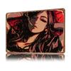 Anime Girl Smoking D Printed Texture Poster Personalized Wall Art Retro Metal Tin Signs for Home Decoration Gaming Wand Deko