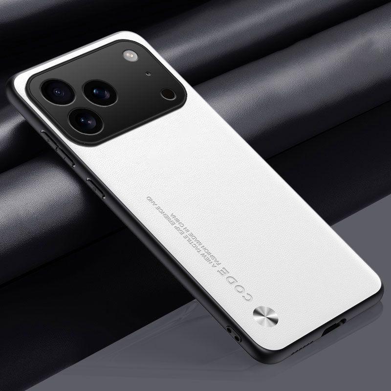 

PU Leather Case For iPhone 17 Pro Max Back Cover Silicone Full Camera Protection Phone Case For iPhone 17 Air 17Pro Max Capa iPhone17 Pro белый