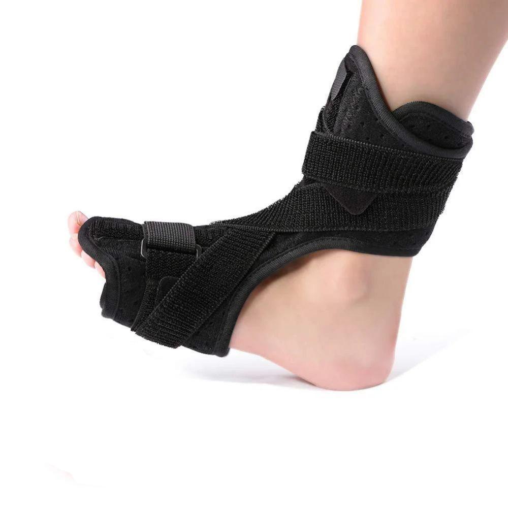 

Ортез для стопы Ортопедическое устройство Поддержка при фасциите Ночной бандаж для голеностопа Ортез для ахиллова тендинита Ортез при отвисающей стопе с жесткими шипами чёрный