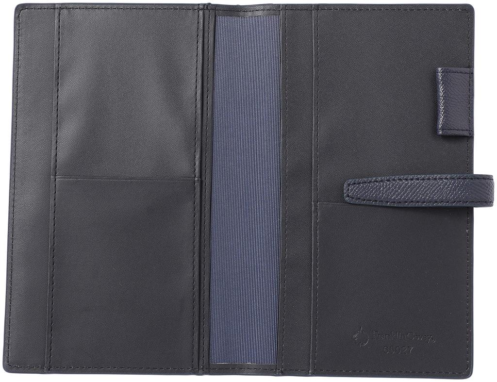 Franklin Planner Color Noblesse III Organizer Cover, Slim, Navy, 65027