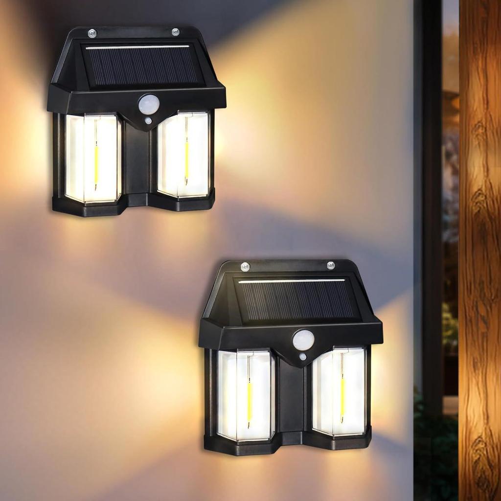 Solar LED Outdoor Waterproof Garden Light with Dusk Activation and Human Motion Sensor