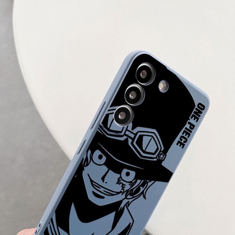 Luffy Ace Sabo Manga Ones P-PIECE Phone Case For Samsung Galaxy S26 S25 Ultra S24 S23 S22 Plus S21 S20 FE S26 A37 A57 5G Cover
