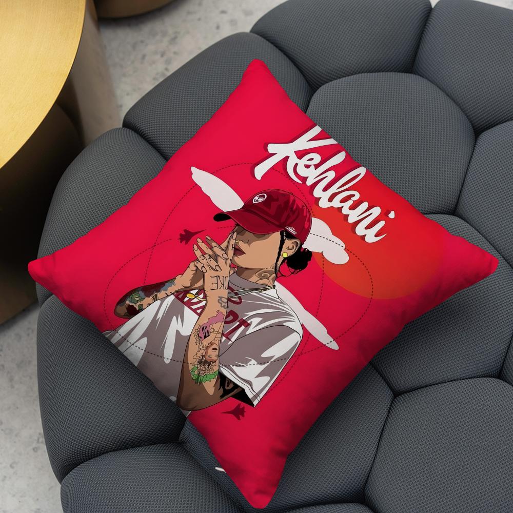 Singer K-Kehlani Cushion Cover Reversible Plush Pillow Cover – For car, sofa, bedroom, perfect as a gift.