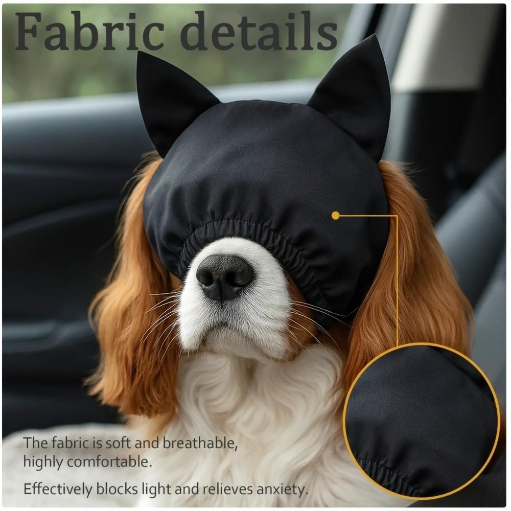 Noise Reduction Dog Pacify Eye Mask Light Blocking Anti Startle Dog Placate Headgear Stabilization Comfort Fit