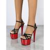 Sandals High Heels Stiletto Sexy Black Waterproof Table High Super High Sandals Women's Platform Sandals LFD-181-Q9