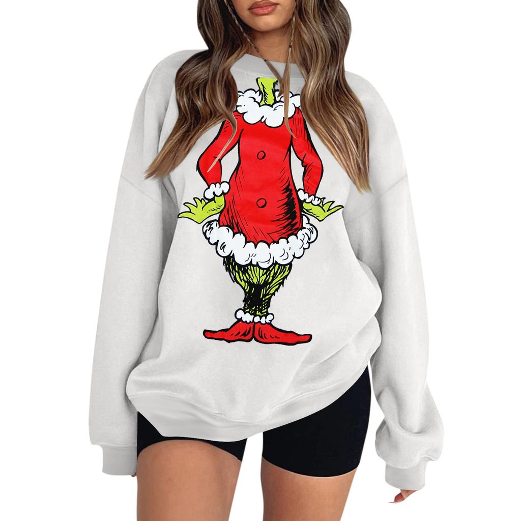 Damen Colorblock Sweatshirt Langarm Rundhalsausschnitt Lässig Bequem Locker Leicht Damen Sweatshirtt