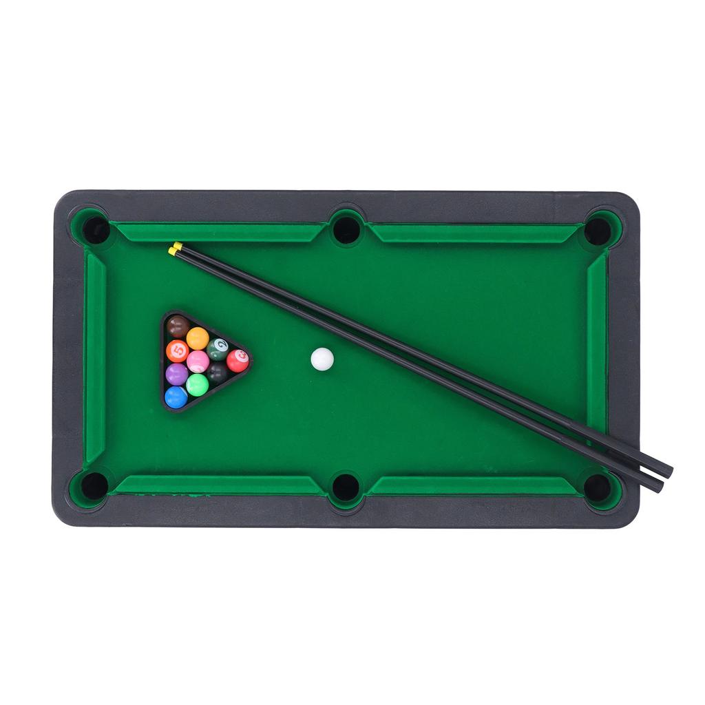 Kids Pool Game Table High Simulation Interactive Miniature Billiard Pool Set for Double Player