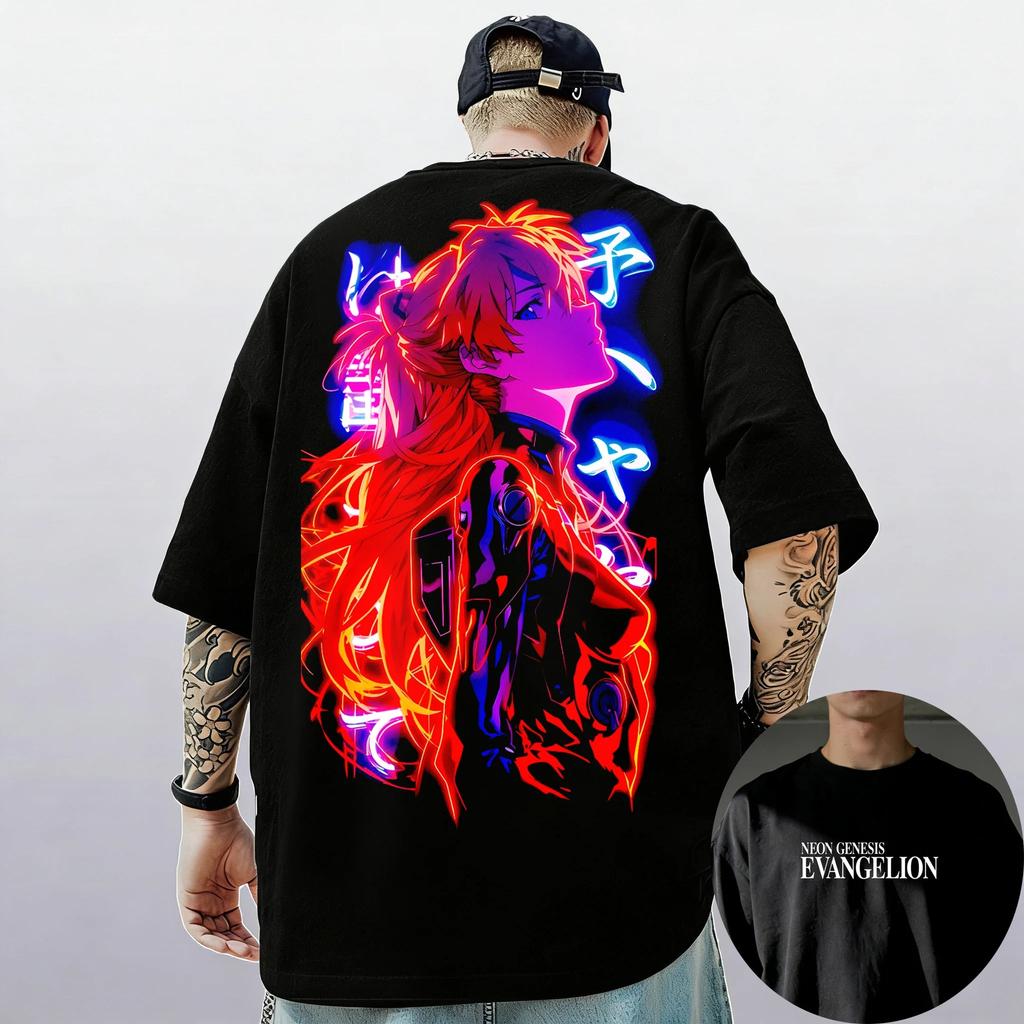 Neon Genesis Evangelion Ayanami Rei Asuka Classic Style Short Sleeve T-shirt Men Women 2026 Summer Parent-Child Cotton Tee Tops