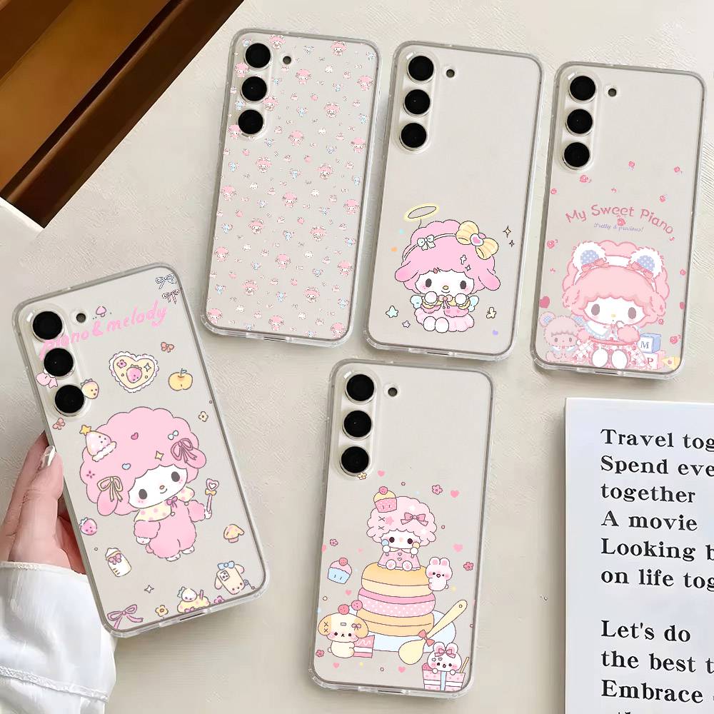 MY S-SWEET P-PIANO Phone Case For Samsung Galaxy S21 S22 S23 S24 S25ULTRA FE Ultra Plus5G A52S Transparent Cover