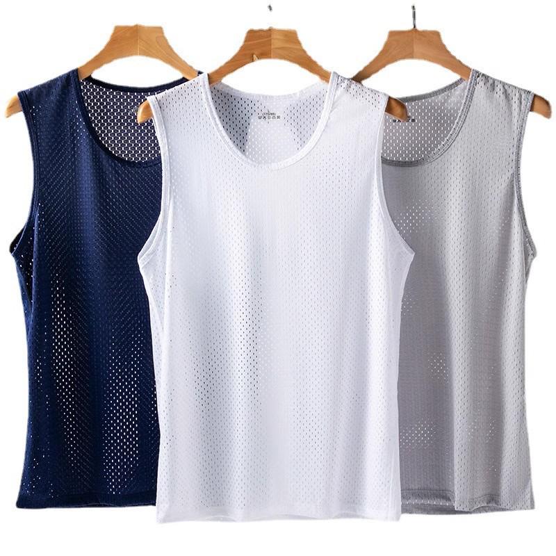 Men's Summer Ice Silk Quick-Dry Sleeveless Tank Top
