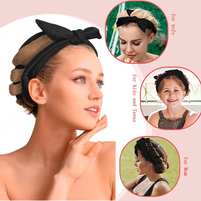 4-piece Curling Tool Set Hair Stick No Heat Hair Curler Lazy Hair Rollers Sleeping Curling Styling Tools