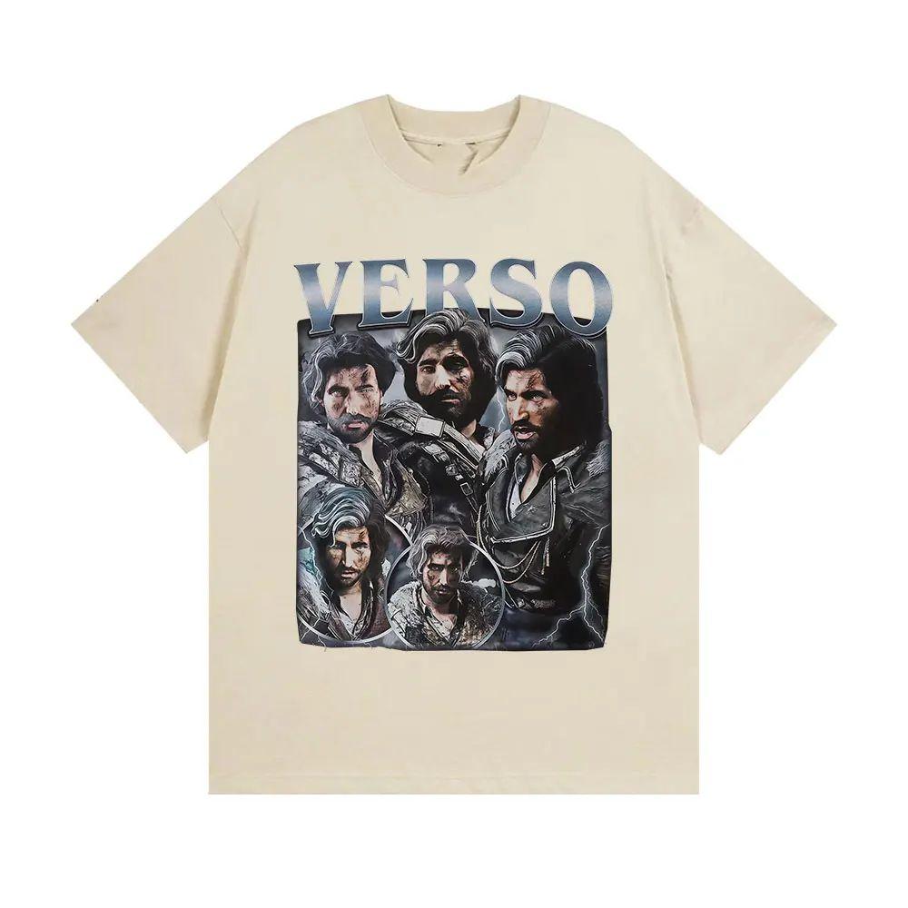 Y2k Vintage Gothic Fashion Short Sleeve Verso Game Clair Obscur Expedition 33 Graphic T Shirts Print Cotton Tshirt Unisex