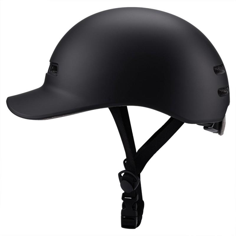 Casco da Ciclismo Unisex per Adulti con Design a Cappellino con Visiera Full Molded Sicurezza Skateboard Scooter Bici Uso Invernale
