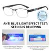 Reading Glasses Men Women High Quality Half-frame Diopter Hyperopia Eyewear Business Male Anti-Blue Light Presbyopic Eyeglasses
