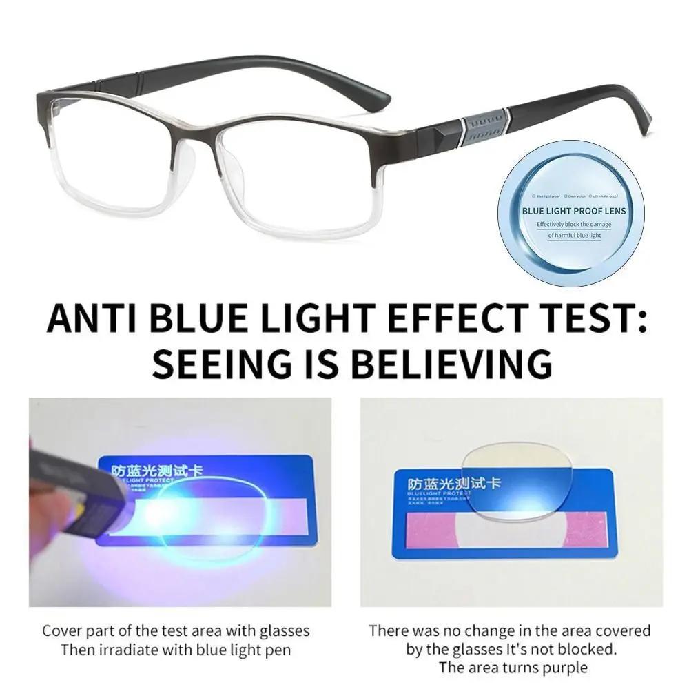 Reading Glasses Men Women High Quality Half-frame Diopter Hyperopia Eyewear Business Male Anti-Blue Light Presbyopic Eyeglasses