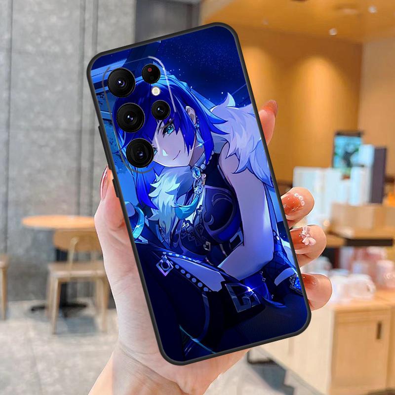 Yelan Genshin Impact Phone Case For Samsung Galaxy S25 S23 S22 S21 S20 S24 Ultra S9 S10 Plus S25 FE Back Cover