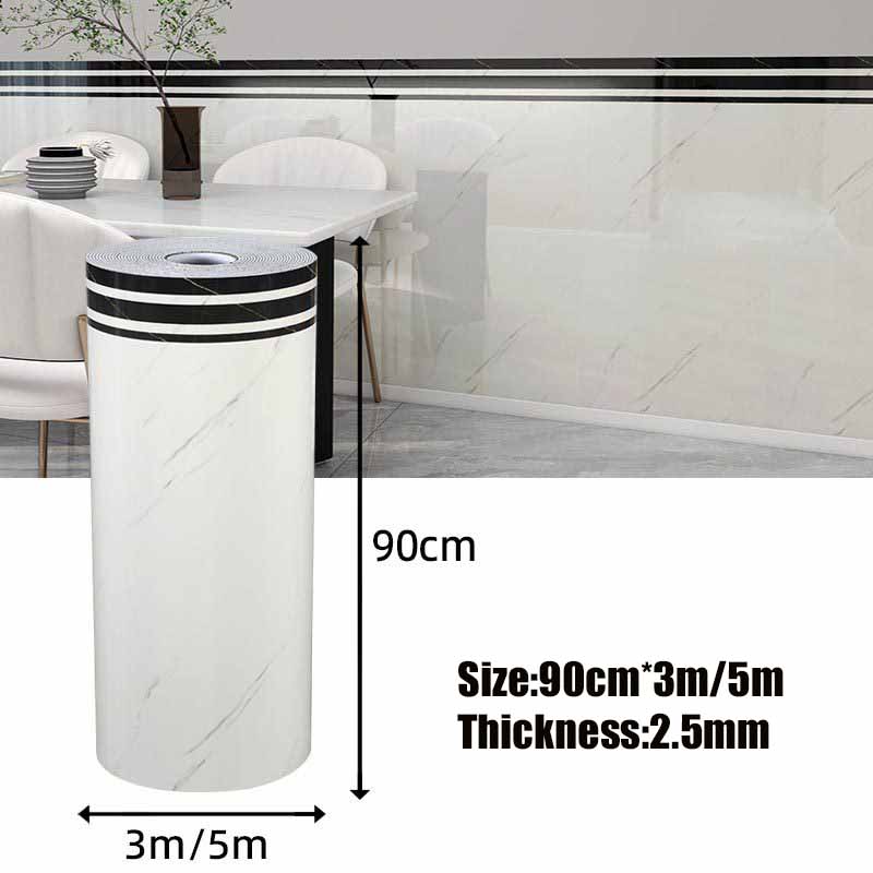 2,5 mm silný samolepicí mramorový a obkladový nástěnný panel Vodotěsná PVC tapeta DIY Nástěnná krytina Obložení Renovace Nástěnná dekorace
