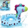 PVC Inflatable Water Toy Baby Water Toy Swimming Ring Giraffe Shape Inflatable Floating Seat Summer Pool Equipment Chair for Kid