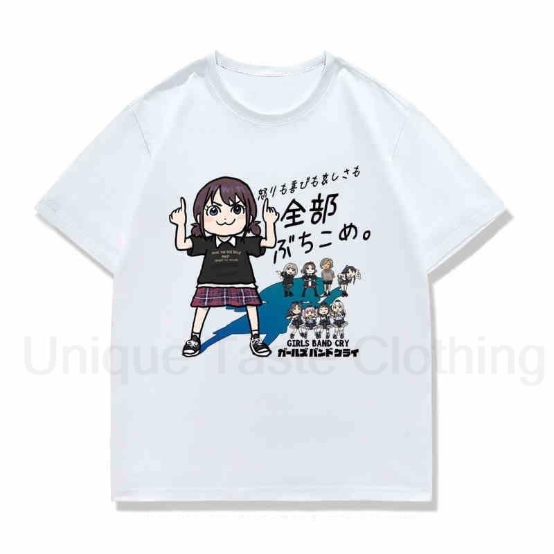 

Bang Dream T Shirt ISERI NINA Cartoon Cute Print T Shirt Harajuku Streetwear Anime Unisex Women Summer Cotton Short Sleeve Tee Tops S