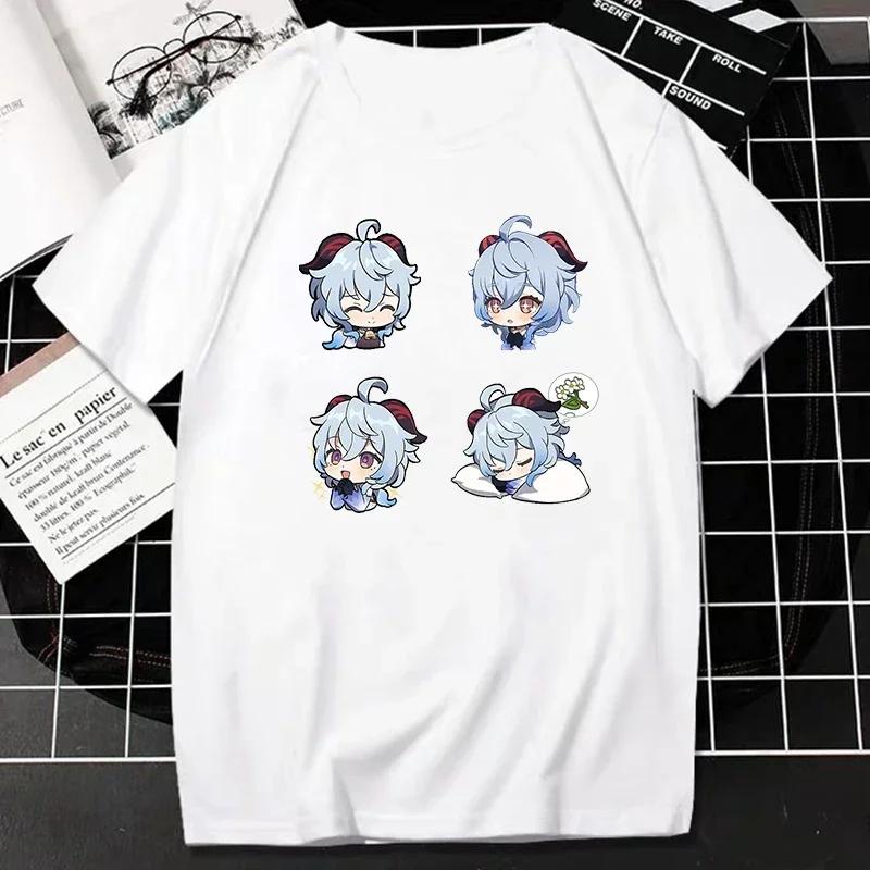 Camiseta De Mujer Genshin Impact Camisetas De Unisexga Corta Estampada Harajuku Para Mujer Ropa De Calle Kawaii De Verano