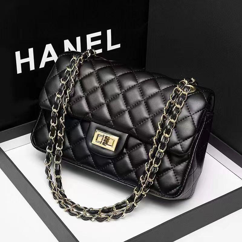 Leather Rhombus Women's Bag New Shoulder Armpit Bag Fashion Chain Bag Messenger Bag Bag