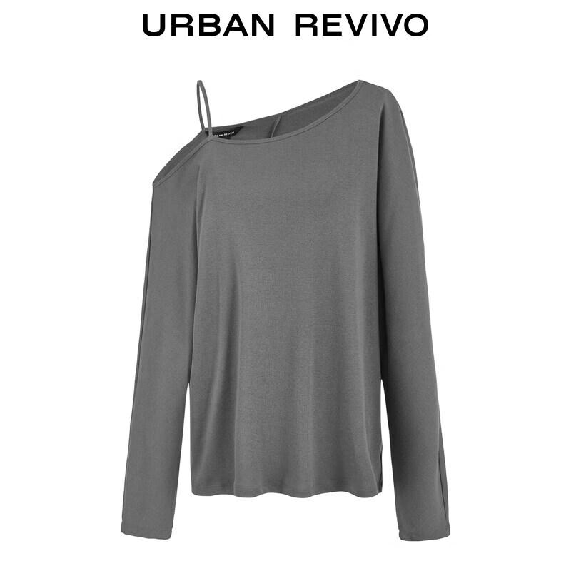 UR2026 Women's One-Shoulder Long Sleeve T-Shirt