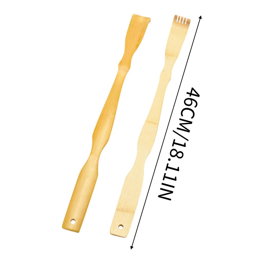 Bamboo Back Scratcher Aid Stick Scratching Massage Roller Long Wooden Body Large Stick for Men and Women Back Scratcher Massager