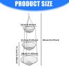 3 Layer Hanging Wire Basket Organizers for Fruits Vegetables Storage In Kitchen Bathroom Garden Feature Adjustable Chains Durable Metal Rusts Proof