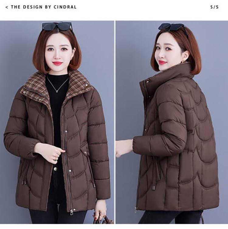 Women’s Short Windproof Thicken Warm Winter Jacket For Mom