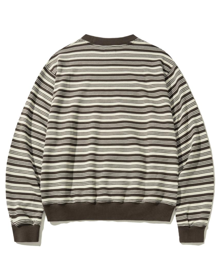 FILLUMINATE Mono Stripe Sweatshirt - Brown