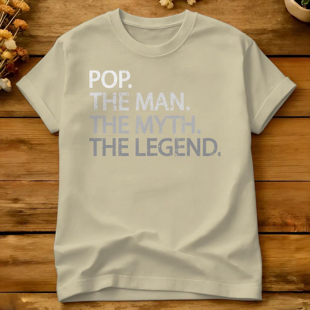 Cool Father Dad Amp Grandpa Shirt Pop The Unisex The Myth Cotton TShirt For Unisex Summer T Shirts Oversize Cheap Tops
