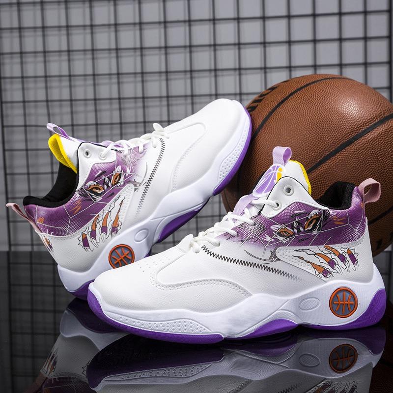 High-Top Basketballschuhe Kampfstiefel Frühling und Sommer neue rutschfeste Sportschuhe Plateausohle vielseitiger Trend Herrenschuhe