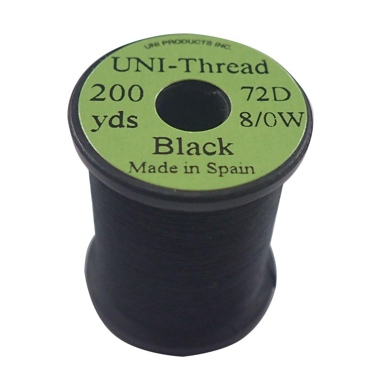 

TIEMCO Fly Tying UNI Uni Thread 200 Yards Black 8/0