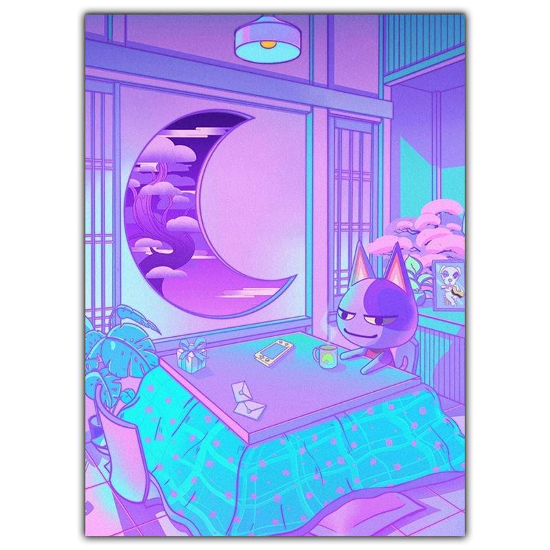 Modern Fashion Art Night Market Popular Kyoto Poster Japanese Style Wall Art Canvas Painting Living Room Home Decoration Mural