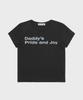 SAINTPAIN Sp Daddy'S Crop Short Sleeve Tee Black