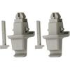APPERFiT Sun Visor Clip Retainer Holder Gray Compatible With Chevy Express/GMC Savana 1500 2500 3500 Replaces 25840046