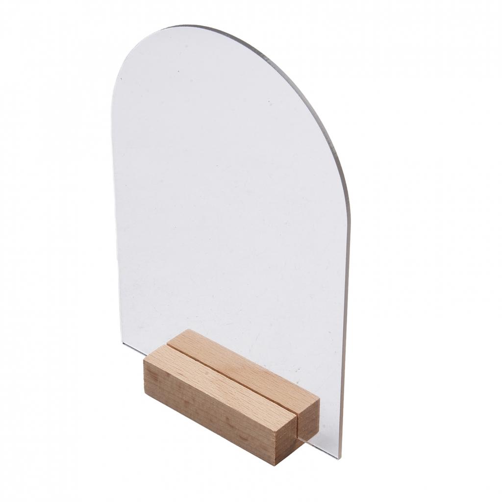 Table Sign Holder Table Sign Wooden Acrylic Blank Clear