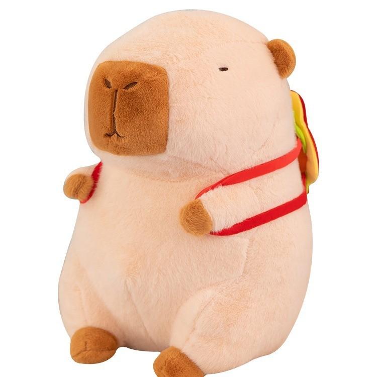 Burger Fries Capybara Apron Shaped Plush Doll Childrens Birthday Gift Home Decor