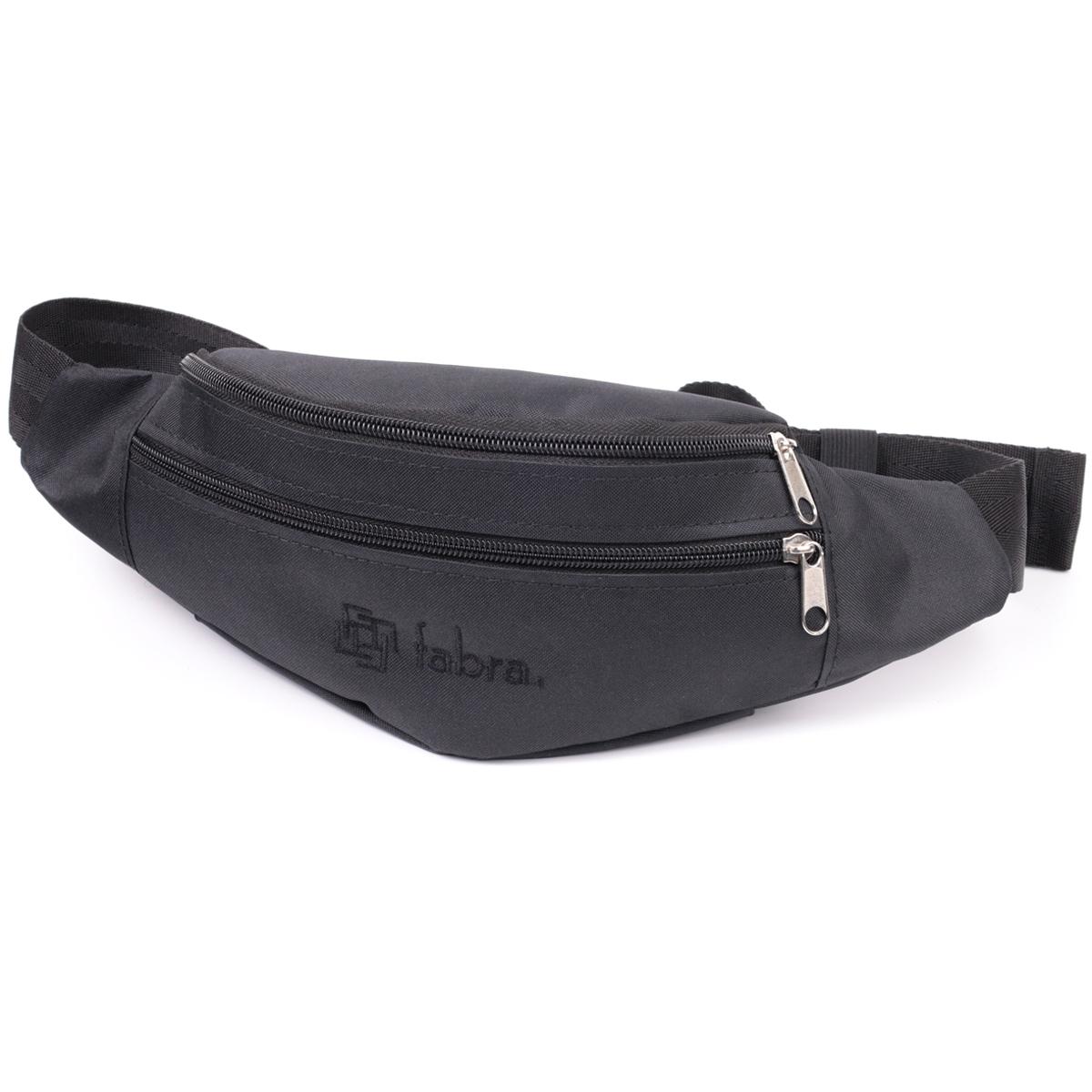 

Універсальна сумка на пояс із якісного поліестеру FABRA Bag 22580 Чорний