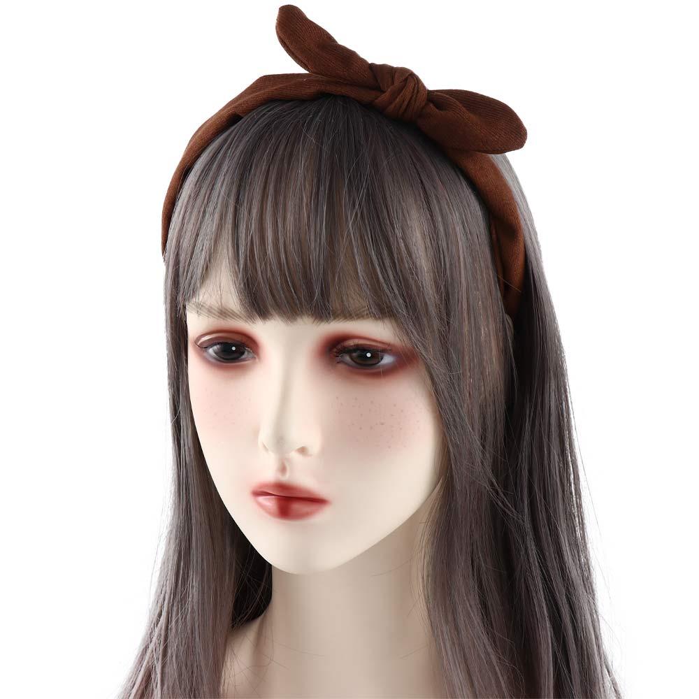 Bow Refreshing Hair Accessories Wine Red Head Hoop Bow Hair Band Korean Headbands Bow Hair Hoop