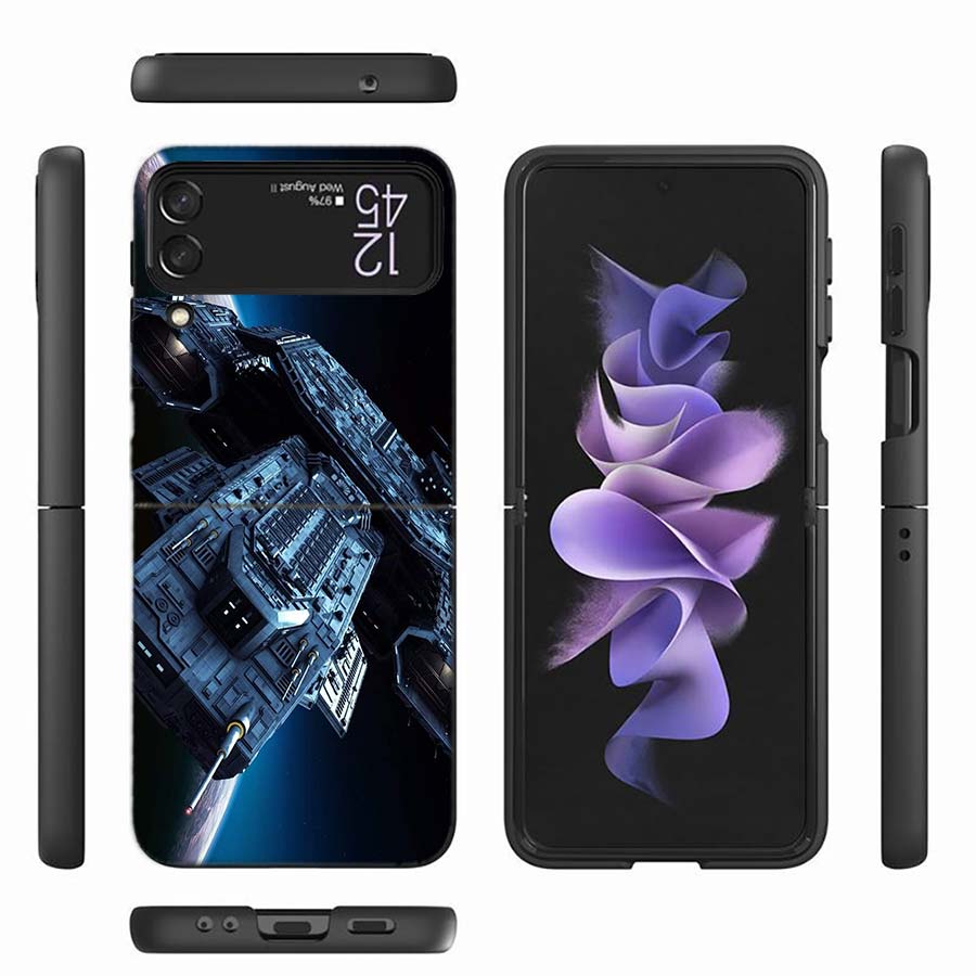 Stargate Atlantis Phone Case For Samsung Z Flip 7 6 Z Flip 5 5G Galaxy Z Flip 3 4 5G Shockproof Hard Cover TPU PC Coque Capa So