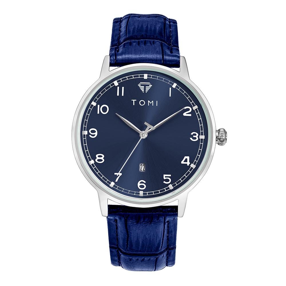 Men's Minimalist Fashion Watch Circular Dial Calendar Men's and Women's Casual Quartz Watch Clock Gift