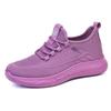 Womens Comfortable Slip-Resistant Flat Walking Shoes Casual Daily Wear Lightweight Breathable Mesh Sneakers