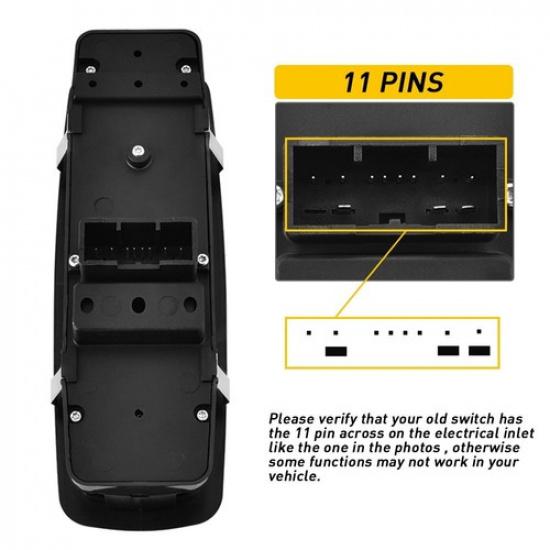 Master Power Window Switch for Dodge 2016 Ram 1500 2500 3500 4500 Driver Side