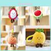Cute Fruit Plush Toy With Soft Polyester Filling Small Pineapple And Avocado Gift