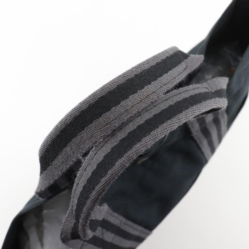 Hermes Fourre ToutMM Handbag Tote Bag Black Cotton Unisex Used