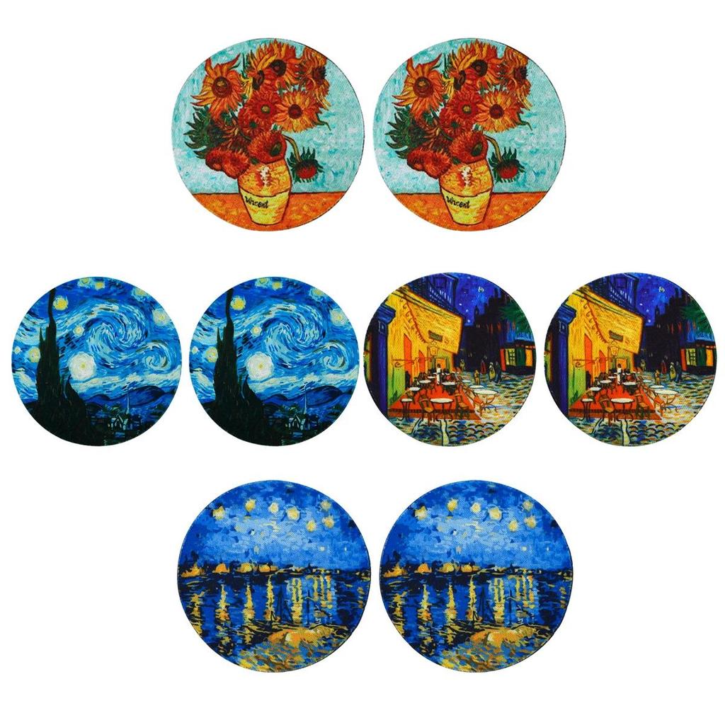 2PCS Car Cup Mat Holder Anti Slip Mat Bottle Holder Cup Mat Car Interior Anti Slip Cup Holder